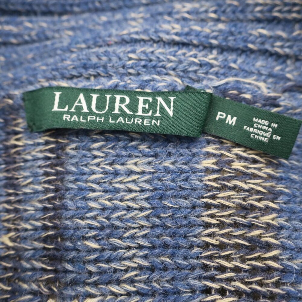 Ralph Lauren Cardigan Sweater Western Aztec Poncho Southwestern Fringe Medium MP - Picture 5 of 6